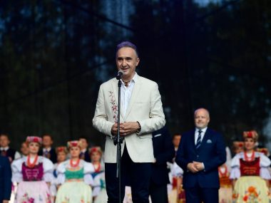 Zespół "Śląsk" wystąpił podczas jubileuszowego koncertu Jubileusz Zespołu Śląsk w Koszęcinie