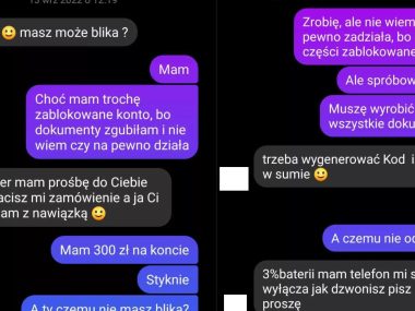 Na przyjaciela i rychłą fortunę - kolejni rudzianie oszukani Tego typu konwersacje mogą się skończyć wielką stratą