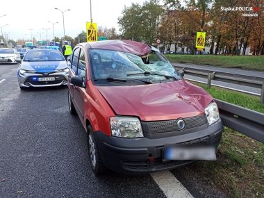 Zmarł Niemiec potrącony przez samochód na DK86 Wypadek DK 86, Katowice