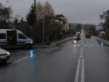 Potrącenie pieszego w Tarnowskich Górach Wypadek na ulicy Korola