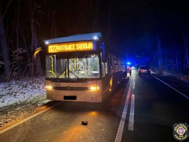 Dwa mrożące krew w żyłach wypadki autobusów PKM Tychy Wypadek z udziałem autobusa PKM Tychy