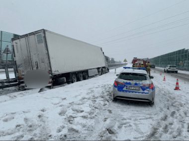 Utrudnienia na autostradzie w Piekarach Śląskich Kolizja w Piekarach Śląskich