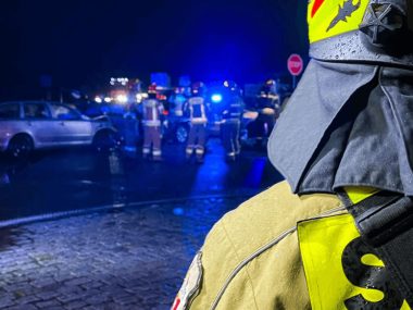 Poważna kolizja w gminie Ożarowice Kolizja w Celinach