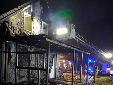 Niebezpieczny weekend w powiecie tarnogórskim Pożar w Tąpkowicach