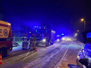 Groźny wypadek w Tworogu. Samochód osobowy wylądował w rowie Wypadek w Tworogu