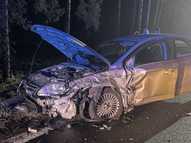 Nocna akcja na DK11. Służby wezwane do zderzenia Zdarzenie w Tworogu