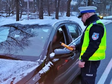 Akcja „Bezpieczne ferie” na chorzowskich drogach Akcja Bezpieczne ferie na chorzowskich drogach