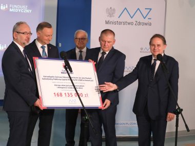 168 milionów dla Górnośląskiego Centrum Zdrowia Dziecka Andrzej Duda (GCZD)