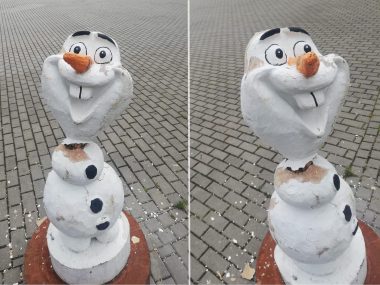Bajkowa figuryaw Parku Brzozowice-Kamień ponownie zniszczona Bajkowe Figury w Parku Brzozowice Kamień ponownie zniszczone