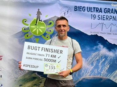 Dąbrowski policjant ukończył VI Bieg Ultra Granią Tatr Biel Ultra granią tatr
