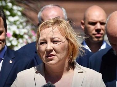 Kandydatka Konfederacji na prezydenta Rudy Śląskiej Bożena Modzelewska