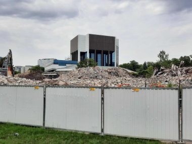 Z katowickiego "brutala" została tylko sterta gruzu Brutal zburzony Katowice 6