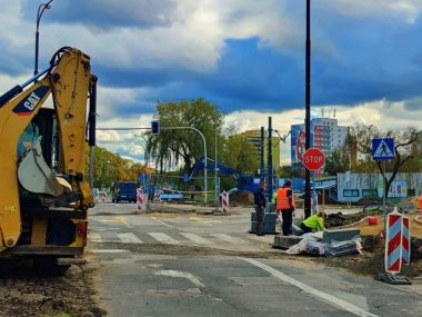 Budowa ronda w Gołonogu: jest zmiana organizacji ruchu Budowa ronda w Gołonogu