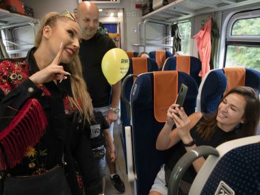 Przebojowy pociąg RMF z gwiazdami muzyki w Katowicach Cleo w Przebojowym Pociągu w 2021