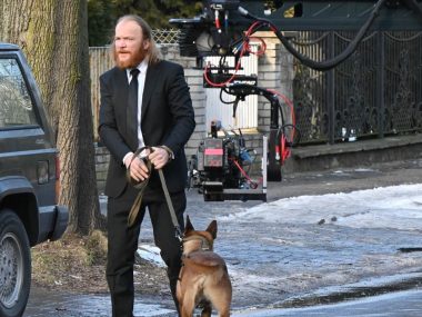 Podsumowanie dwóch tygodni "Diabła" w Tarnowskich Górach Eryk Lubos na planie filmu Diabel