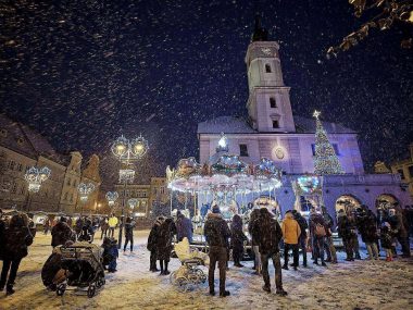Świąteczny jarmark na gliwickim rynku Gliwice zimą