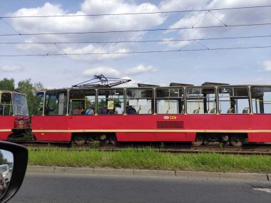 Awaria tramwaju linii nr 6 wysokości Osiedla Arki Bożka. awaria tramwaju Bytom