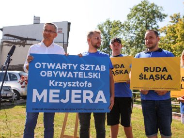 Krzysztof Mejer ogłosił start kampanii wyborczej Konferencja prasowa Krzysztofa Mejera