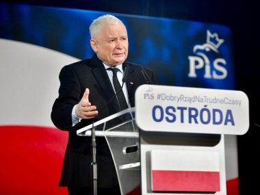 Jarosław Kaczyński oskarża samorządowców o złamanie prawa Jarosław Kaczyński w Ostródzie
