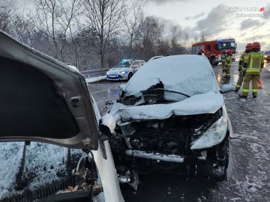 Karambol na DTŚ w Świętochłowicach Karambol na DTŚ w Świętochłowicach
