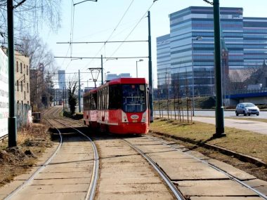 Zaczyna się remont torowiska tramwajowego w Dębie Katowice ulica Chorzowska