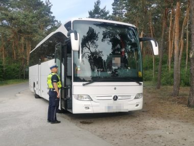 Bezpieczeństwo najważniejsze. Policja kontroluje autokary Kontrola autobusu