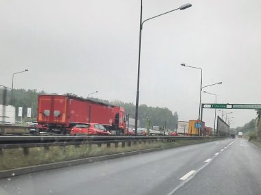 Seria zdarzeń drogowych na A4 - kierowcy uważajcie Korki A4