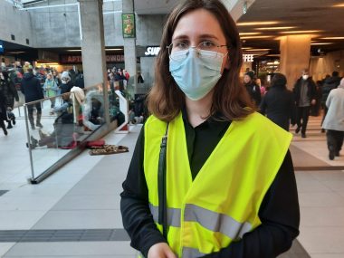 Krystyna, studentka UŚ z Ukrainy, jest wolontariuszką Krystyna wolontariuszka z Ukrainy