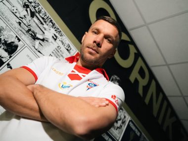 Jubileusz Górnika Zabrze. 75-lat wspaniałej historii Lukas Podolski w jubileuszowej koszulce