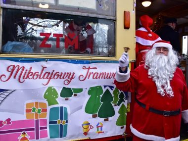 Mikołaj w bance! Również w Rudzie Śląskiej Mikołajowy tramwaj zawita do Rudy Śląskiej