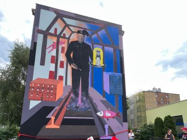 Mural z podobizną Erwina Sówki oficjalnie odsłonięty! Mural Erwina Sówki