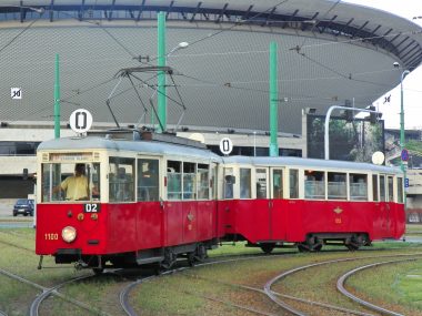 Historyczne wagony tramwajowe wracają na trasę w Katowicach N4 Katowice Spodek