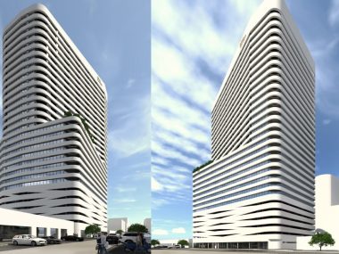 Będzie kolejny 100-metrowy wieżowiec w centrum Katowic? Opal wieżowiec