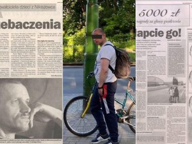 Pedofil o pseudonimie "Cyklop" widziany był w Piekarach. Pedofil z Siemianowic wyszedł na wolność