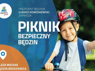 Piknik Bezpieczny Będzin na plaży miejskiej Piknik Bezpieczny w Będzinie