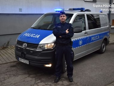 Policjant z Piekar Śląskich uratował życie starszej kobiecie Mł. asp. Leszek Brylski uratował kobiecie życie