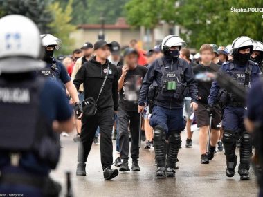 Ponad 200 policjantów zabezpieczało mecz Policyjne zabezpieczenia