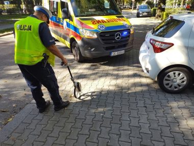 Potrącenie pieszej w Chorzowie. 90-latka trafiła do szpitala Potrącenie pieszej w Chorzowie. 90 latka trafiła do szpitala