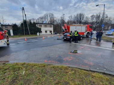 Mężczyzna na hulajnodze potrącony w Ochojcu Potrącenie w Ochojcu