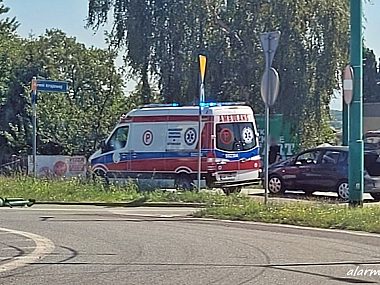 Tychy: Kolejne potrącenie na rondzie Potrącenie w Tychach