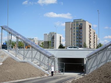 Przebudowa węzła Giszowiec. Otwarcie przejścia podziemnego Przebudowa węzła Giszowiec