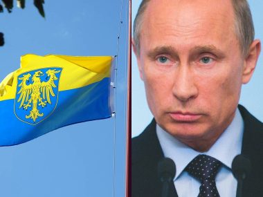 Putin i śląska flaga Putin i śląska flaga