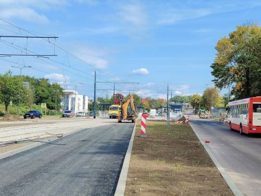 Dąbrowa Górnicza: opóźniony powrót tramwajów Remont alei Piłsudskiego w Dąbrowie Górniczej