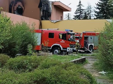 Pożar restauracji "Biały Dom" w Rogoźniku Rogoźnik pożar restauracja