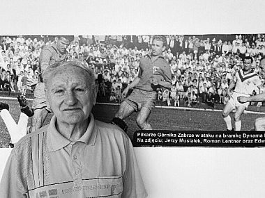 Roman Lentner - błyskotliwy skrzydłowy Górnika Zabrze Roman Lentner Górnik Zabrze2 jpg