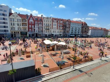 Rowerzyści najechali Rynek. Śląskie Święto Rowerzysty Rowerzyści Rynek Bytom 35