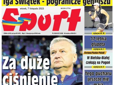 Pożegnanie ze „Sportem”? Wielka strata dla śląskich mediów Sport okładka z 7 listopada