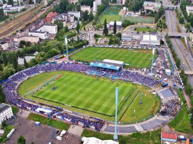 Demontaż „świeczki” na stadionie Ruchu. Zamkną część DTŚ Stadion Ruchu Chorzów