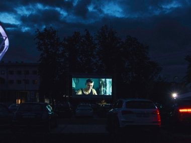 Kino samochodowe na Stadionie Śląskim Stadion Śląski kino samochodowe