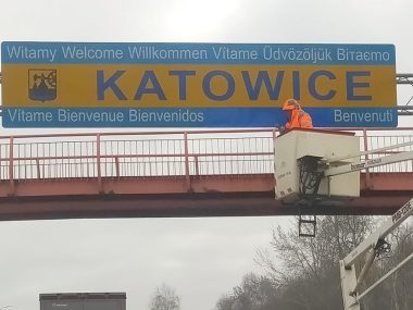 Tablica powitalna Katowice Tablica powitalna Katowice